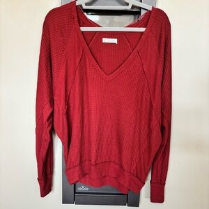 🎈 Free People Over-Sized V-Neck Shirt - size S​